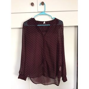 Polka dot blouse